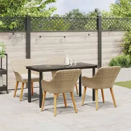 vidaXL Garten Essgruppe 5-tlg. Beige