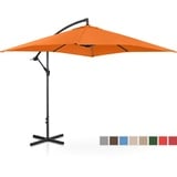 Uniprodo Ampelschirm - Orange - viereckig - 250 x 250 cm - neigbar