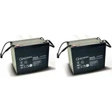 Quality Batteries Ersatzakku für Invacare Storm 3 2 St. Q-Batteries 12LC-75 / 12V - 77Ah Blei Akku Zyklentyp AGM VRLA