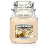 Yankee Candle Duftkerze Mittleres Glas Vanilla Frosting 340 g, creme