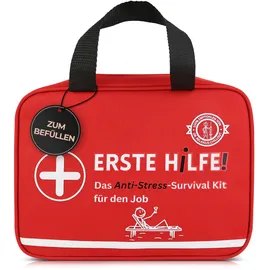 glücksgut GLÜCKSGUT® ERSTE Hilfe Tasche für den Job | Ohne Inhalt | Lustiges Geschenk zum Befüllen | Lustige Bürotasche für Kollegen, Neuer Job, Abschied, Arbeit, Chef, Kollege