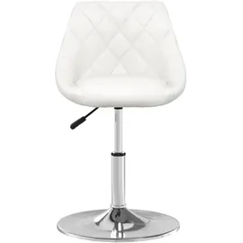 vidaXL Esszimmerstuhl Weiß Kunstleder