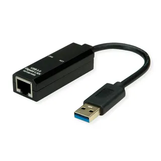 Value USB 3.2 Gen 1 zu Gigabit Ethernet Konverter [1x USB-A Stecker - 1x RJ45-Buchse]