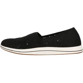 CLARKS Brinkley Emily Semelle de Mocassin, Black, 41 EU