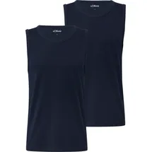 s.Oliver Tanktop im 2er-Pack - blau - 3XL