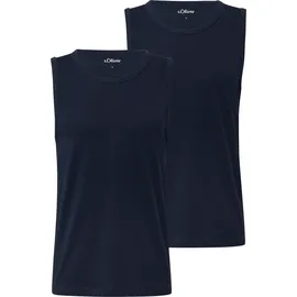s.Oliver Tanktop im 2er-Pack - blau - 3XL