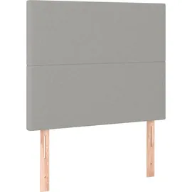 vidaXL Boxspringbett 100 x 200 cm Hellgrau