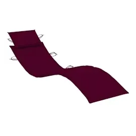 vidaXL Sonnenliegen 2 Stk. mit Auflagen Massivholz Akazie