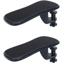 Mendler 2er-Set Armauflage HWC-N75, für Schreibtisch Arm-/Handgelenkstütze Handgelenkauflage Ablage ergonomisch verstellbar