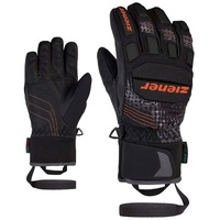Ziener Kinder Handschuh LURO schwarz/orange - 5,5