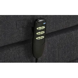 Uno Motor-Boxspringbett Manolo ¦ grau ¦ Maße (cm): B: 202 H: 112