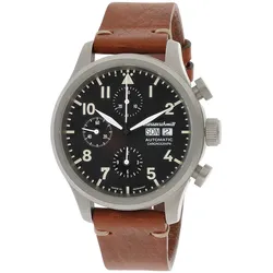 Messerschmitt ME-3H214 Herren-Fliegeruhr Automatik Chronograph mit Lederband