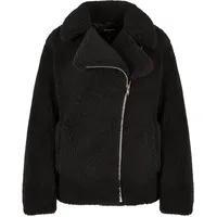 URBAN CLASSICS Sherpa Biker Jacke Black M