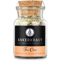 Ankerkraut Für Oma Gewürz, Würzige Zutaten für Eintopf, Sonderedition als Geschenk für die Großmutter, mit Pfeffer, Karotte und Knoblauch, 90 g im Korkenglas