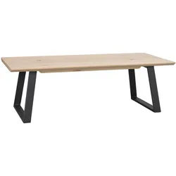 Couchtisch Melville, 140x65cm, Eiche Weiß pigmentiert