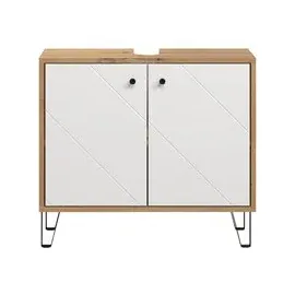 trendteam Waschbeckenunterschrank Touch Holzoptik Artisan-Eiche