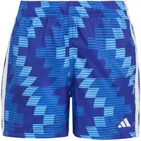 adidas Football-inspired Graphic Badeshorts Lucid Blue/White 164