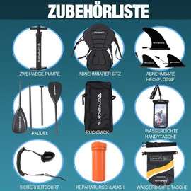 CITYSPORTS Stand Up Paddle Set 320 x 80 x 15 cm orange