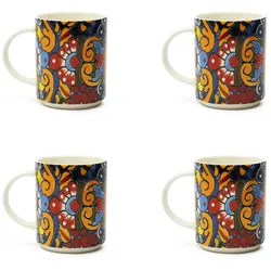 Excelsa Set mit 4 Bechern Acapulco Porzellan 30 cl Bunt
