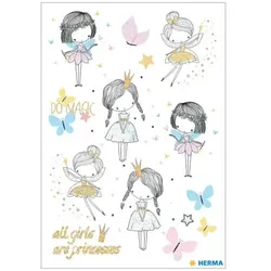 10 Stück Herma Sticker MÄRCHEN PRINZESSIN 4008705156127 Herma