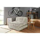 Home Affaire Sessel HOME AFFAIRE "Pia", grau (beigegrau), B:83cm H:77cm T:83cm, 100% Polyester, Sessel, Sessel, Loungesessel aus Cord, in 2 Größen, Pouf-Funktion.