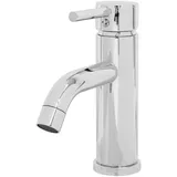 luxebath Wasserhahn Bad Klein für Badezimmer Chrom Messing Rund Mischbatterie