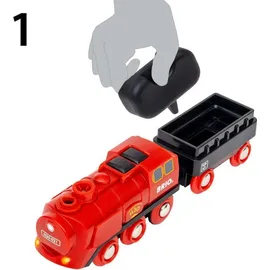 BRIO Batterie-Dampflok Set