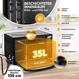 STILLSTERN Minibackofen schwarz