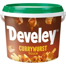 Develey Senf & Feinkost Develey Currywurst Sauce pikant wuerzig im grossen Vorratseimer 5000g