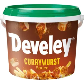 Develey Senf & Feinkost Develey Currywurst Sauce pikant wuerzig im grossen Vorratseimer 5000g