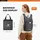 luxuskollektion 10L Faltbarer Rucksack Daypack Schwarz