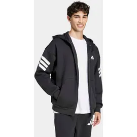 adidas Future Icons 3-Streifen Kapuzenjacke Herren Schwarz XXL