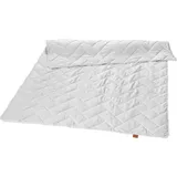 sleepling Kinderdecke, 100% x 135 cm, 100% Baumwolle, in Bezug und Baumwollfüllung, waschbar 60 Grad, Aufbewahrungstasche, weiß - Weiß