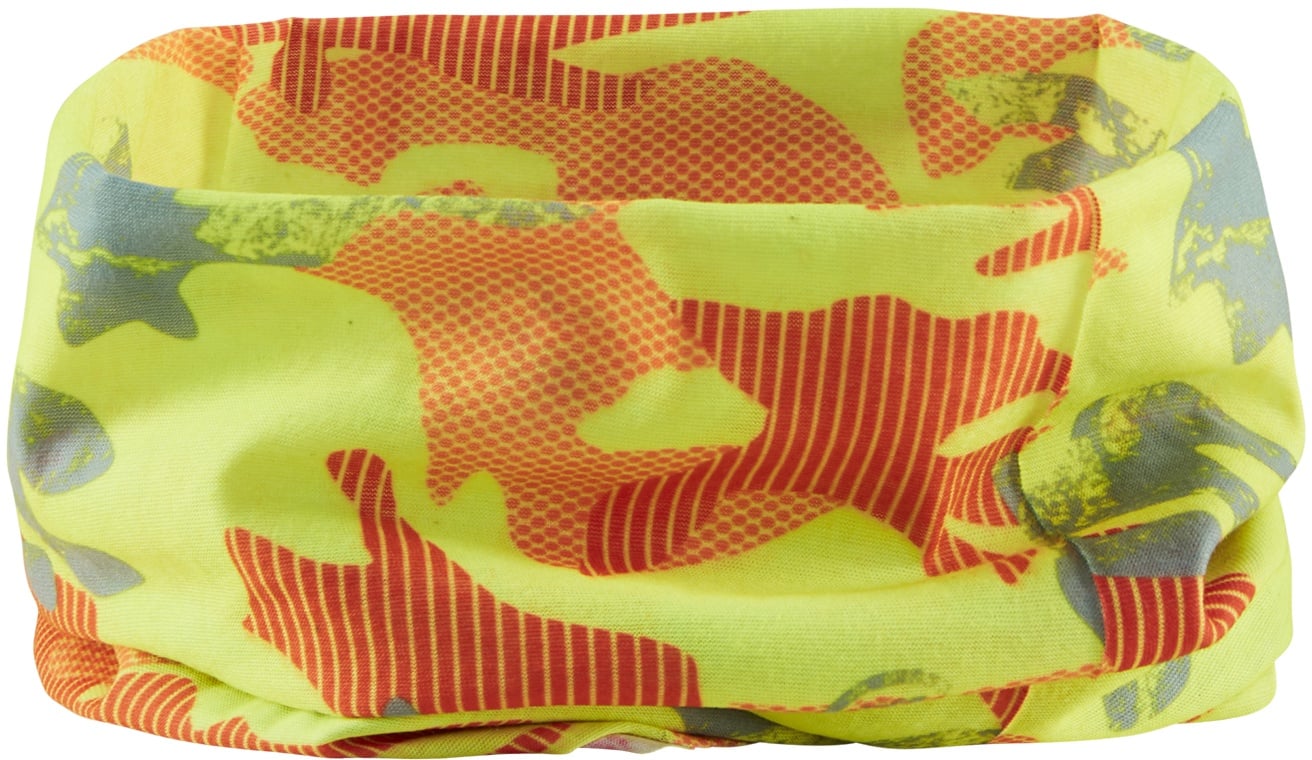 Blakläder® Neckwarmer Camouflage 9230 High Vis Gelb/Grau onesize - gelb/grau - onesize