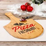 Excellent Houseware Pizzaschneidebrett Holz 1 53,5 x 30,5 cm Braun