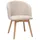 miliboo Skandinavische Stühle Stoff beige 2er Set
