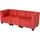 MCW Modular 3-Sitzer Sofa rot,