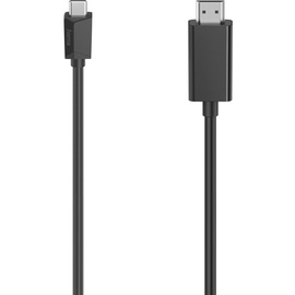 Hama USB-C® Adapterkabel USB-C® Stecker, HDMI-A Stecker 1.5m Schwarz