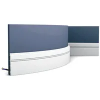 Orac Decor SX105F Luxxus Flexible Fußleiste Kabel-Boden-Profil 2 m 200 cm x 10,8 cm x 1,3 cm Weiß
