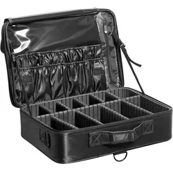 VEVOR Kosmetikkoffer mit 3 Schichten Stauraum Make Up Tasche aus Oxford-Stoffmaterial wasserdicht und verschleißfest Schminkkoffer Schminktasche Kosmetikbeutel Make-up-Organizer 460x300x125mm