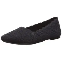 Skechers Damen Cleo-Honeycomb Ballerinas, Schwarz, 38 EU