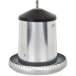 Geflügel-Futterautomat, 5kg, verzinkt, mit Deckel