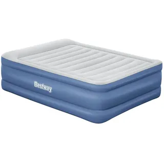 BESTWAY Tritech Queen Built-in Ac Pump Doppel-luftbett - Blue / Grey - 203 x 152 x 61 cm