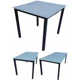 VCM Gartentisch 80 x 80 x 73 cm Grau/Grün