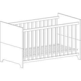 Arthur Berndt Babybett Thilo weiß ¦ Maße (cm): B: 142 H: 86