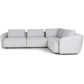 VCM ebuy24 Bergen Ecksofa wendbar hellgrau.