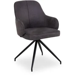 Polsterstuhl SANSIBAR BENSERSIEL - grau - BHT 60x89x62 cm