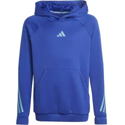 ADIDAS Kinder Kapuzensweat U TI HOODIE, LUCBLU/WHITE/SELUFU, 164