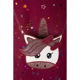 happy girls Strickkleid Mädchen Einhorn rot 104