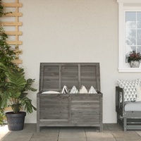 Möbel Gartentruhe Anthrazit 99x49,5x58,5 cm Massivholz Tanne - Gartenboxen 364754